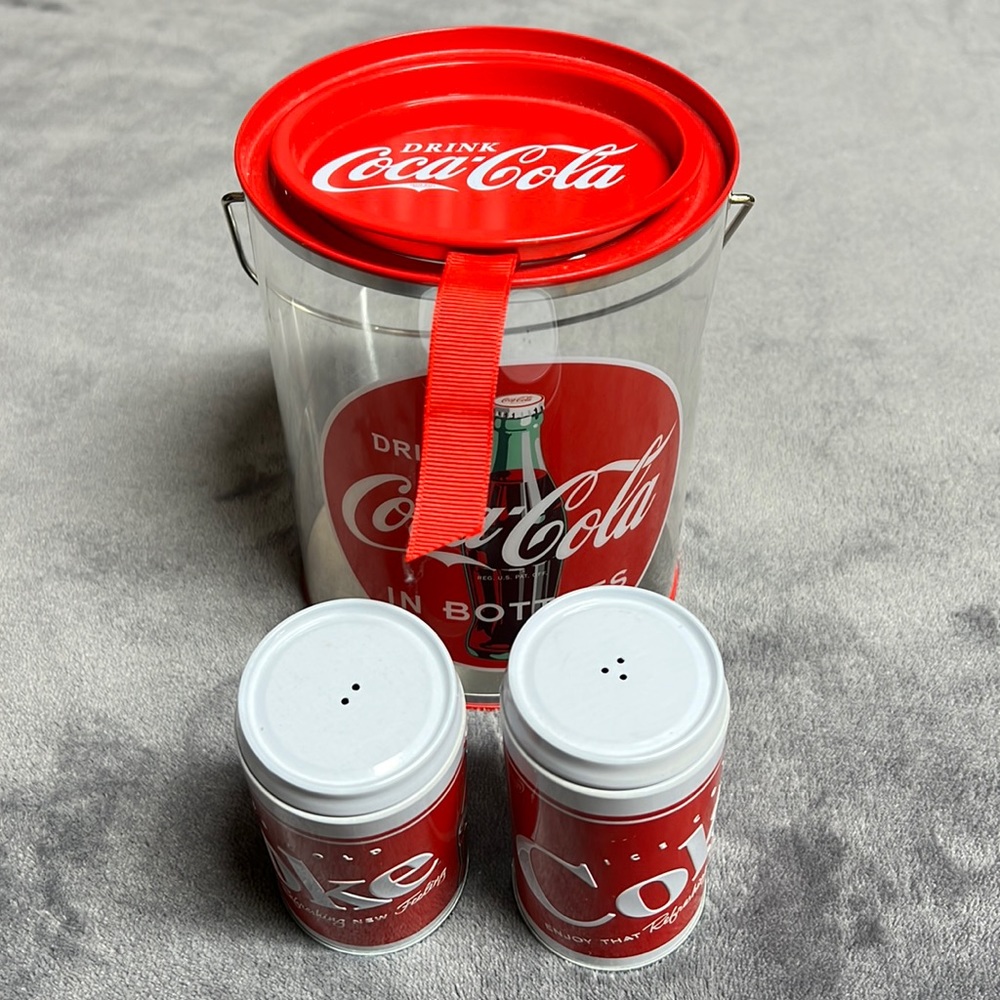 Coca Cola Tin Salt and Pepper Shaker